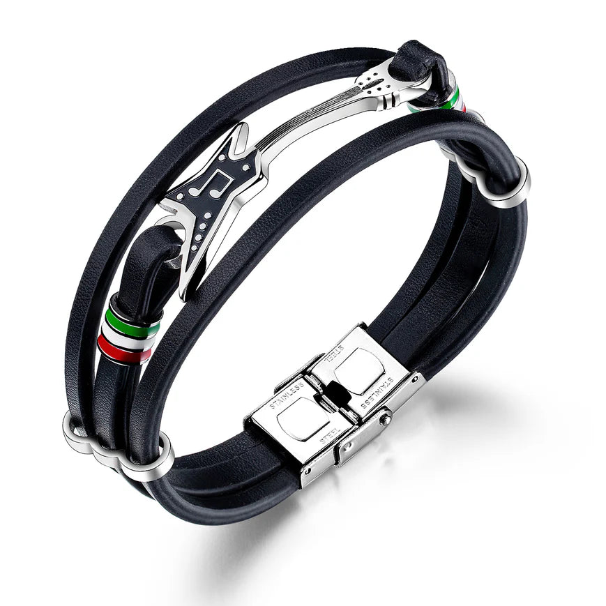 StrumSoul – Handmade Leather Music Bracelet