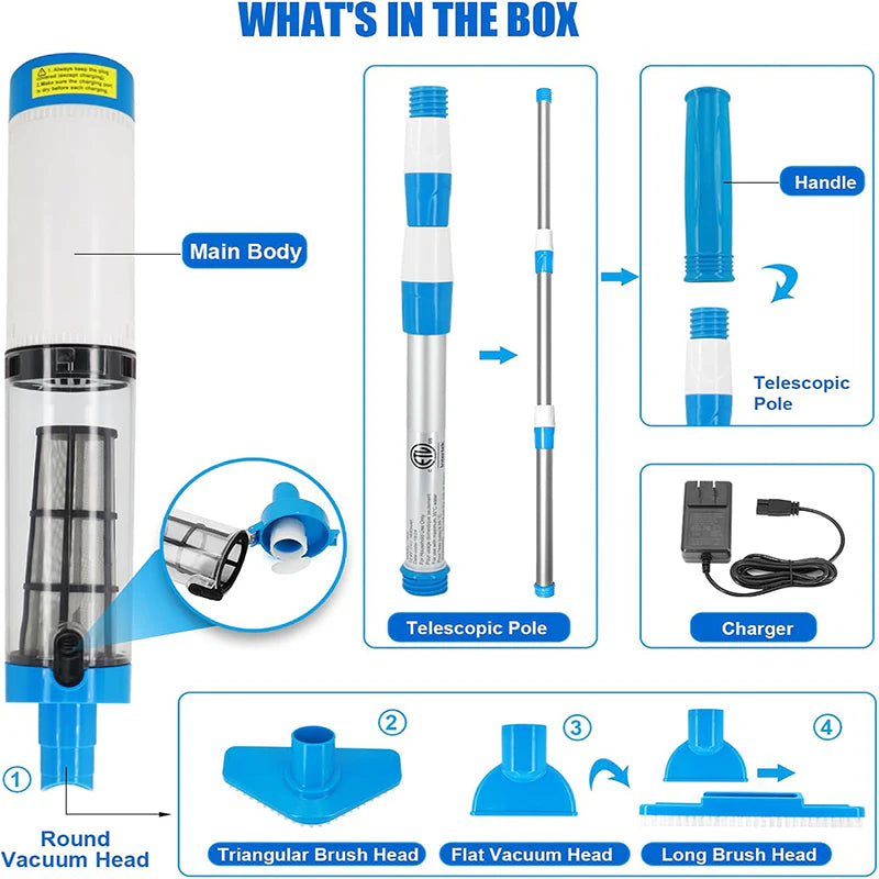 HydroClean – Rechargeable Pool Cleaner Pro