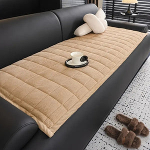 SofaNest – Metro Line Quilted Couch Cover Mat for Comfort & Care