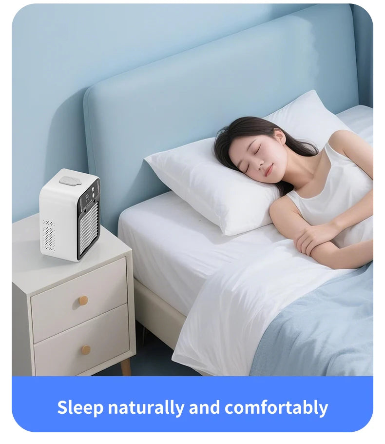 FrostBreeze – Portable Silent Air Conditioner with Water Cooling