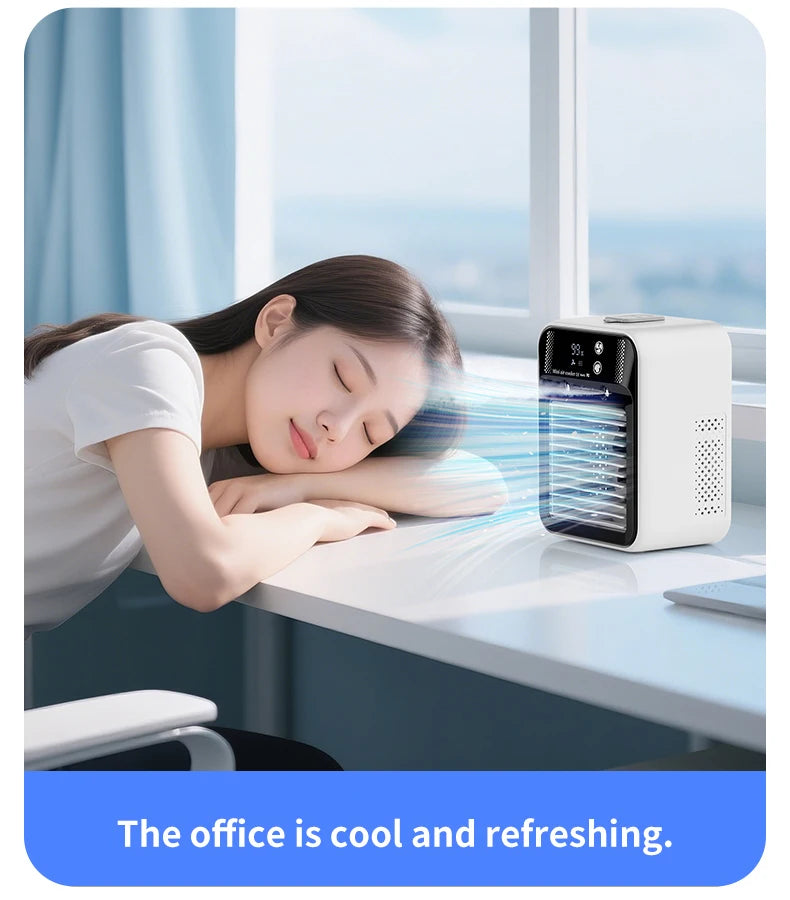 FrostBreeze – Portable Silent Air Conditioner with Water Cooling