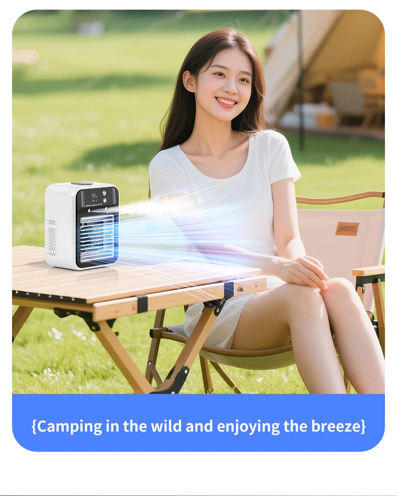 FrostBreeze – Portable Silent Air Conditioner with Water Cooling