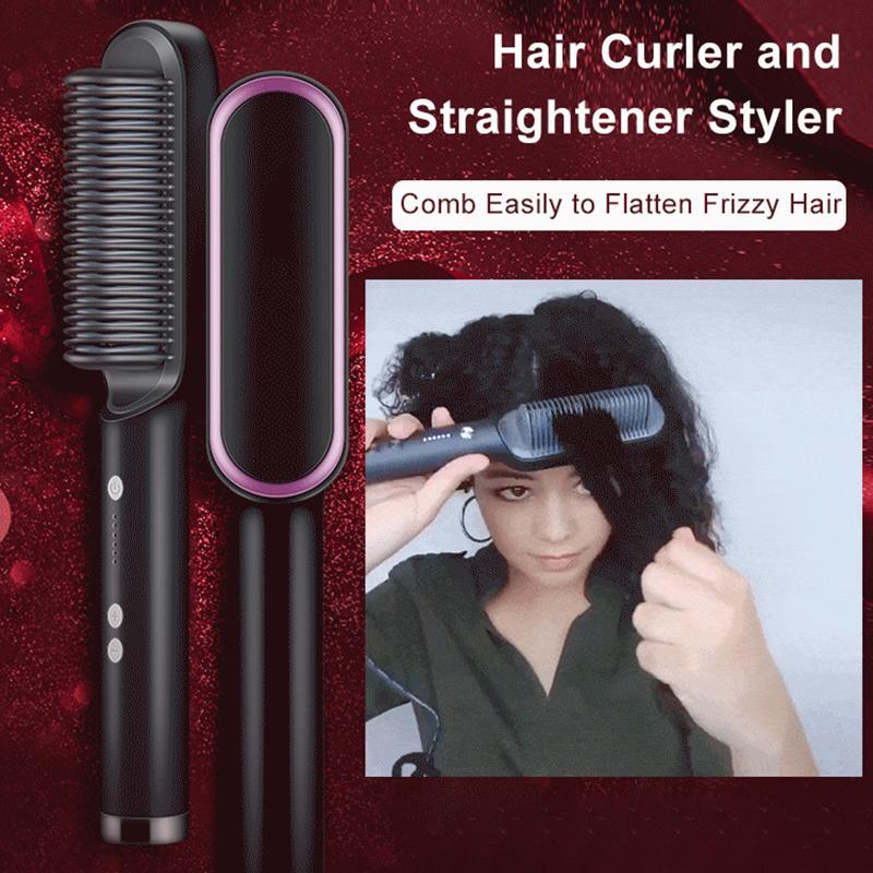 SilkyGlide - Effortless Hair Straightening Brush