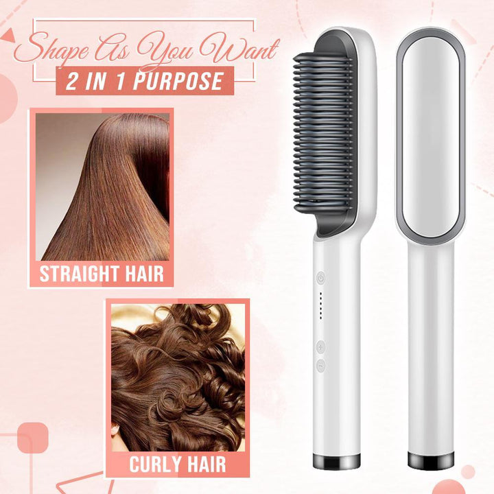 SilkyGlide - Effortless Hair Straightening Brush