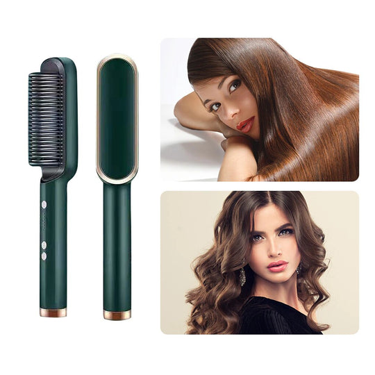 SilkyGlide - Effortless Hair Straightening Brush