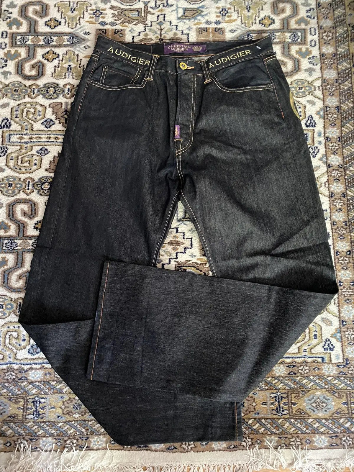 StitchLuxe – Embroidered High-Waist Wide-Leg Pants