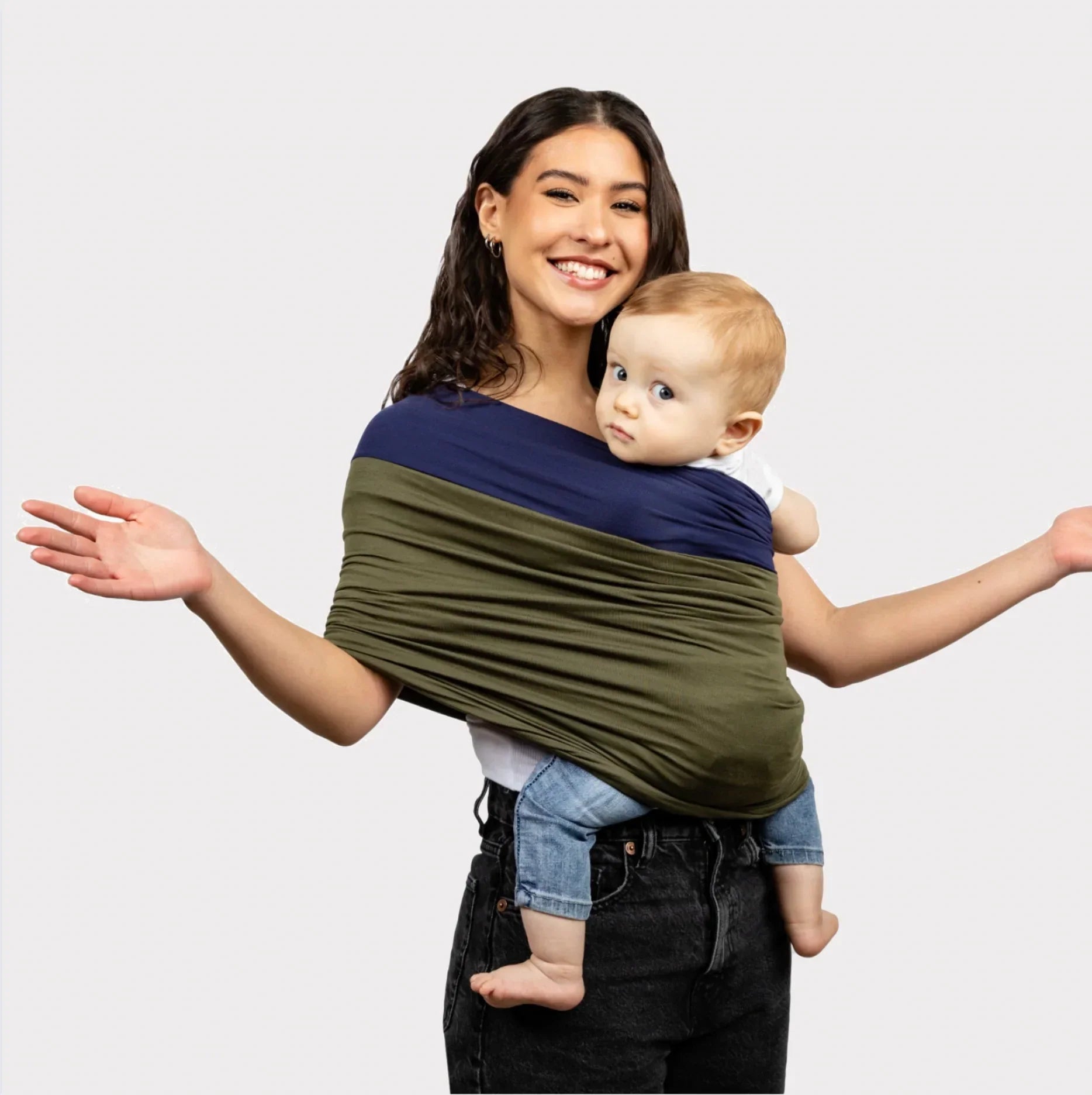 BabyBloom – Two-Tone Soft Wrap Cocoon Carrier