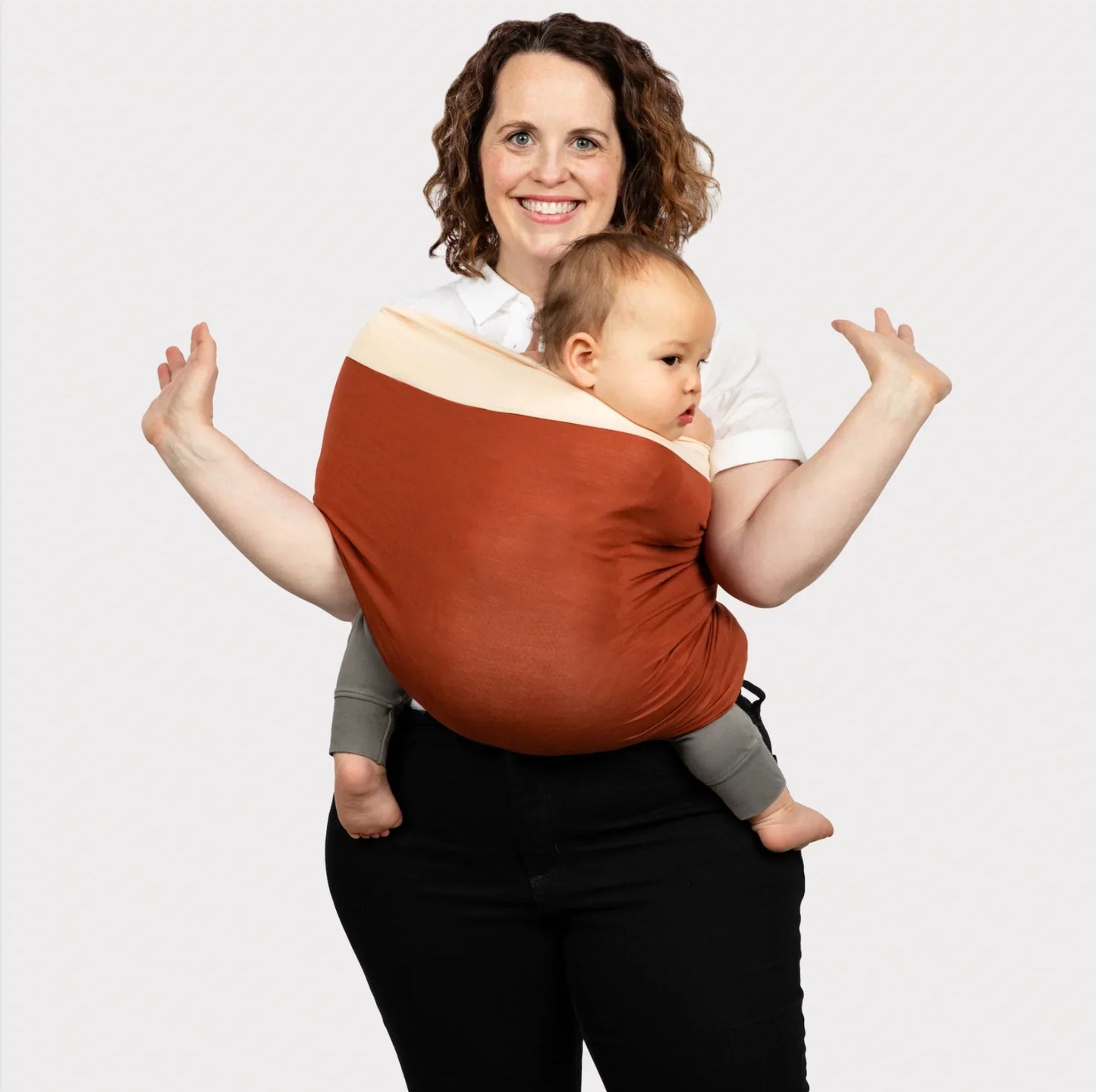 BabyBloom – Two-Tone Soft Wrap Cocoon Carrier