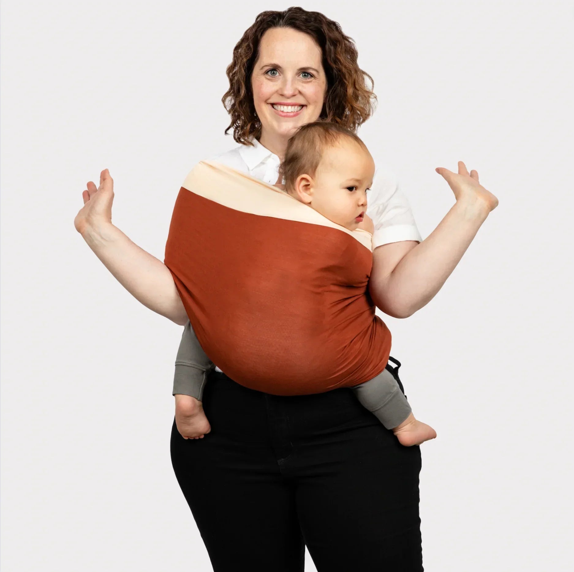 BabyBloom – Two-Tone Soft Wrap Cocoon Carrier