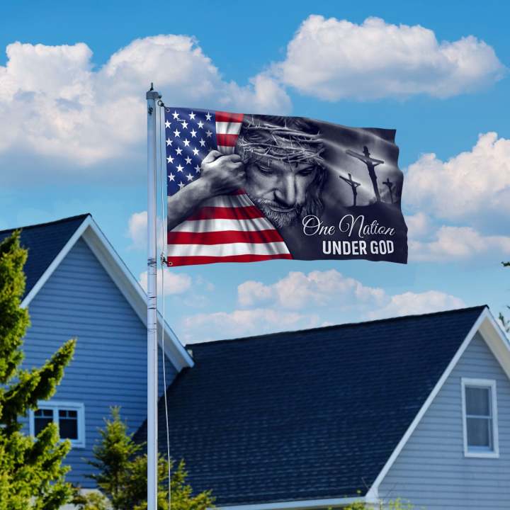 GloryCross – Patriotic Christian Grommet Flag