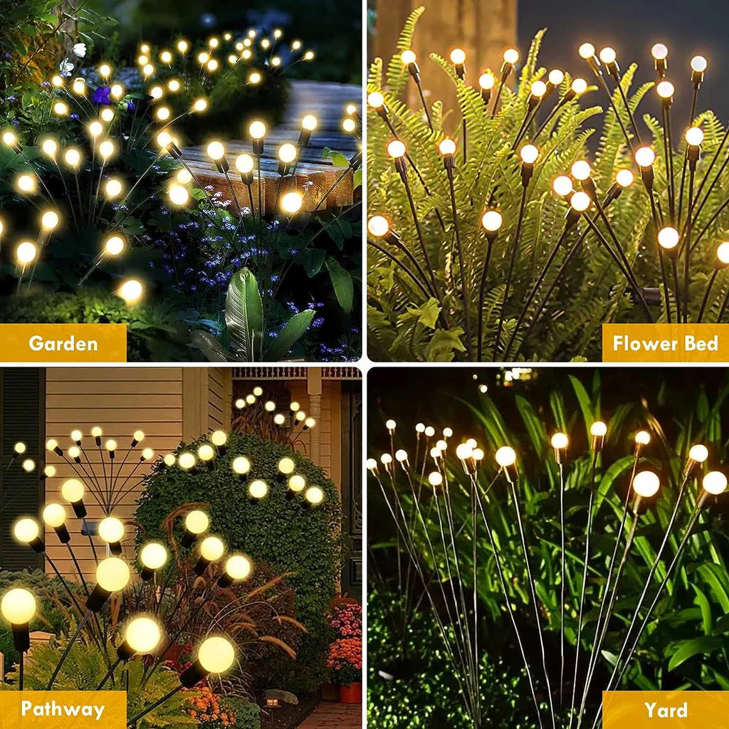 GlowDawn - Solar Firefly Garden Lights (8 Pc Pack)