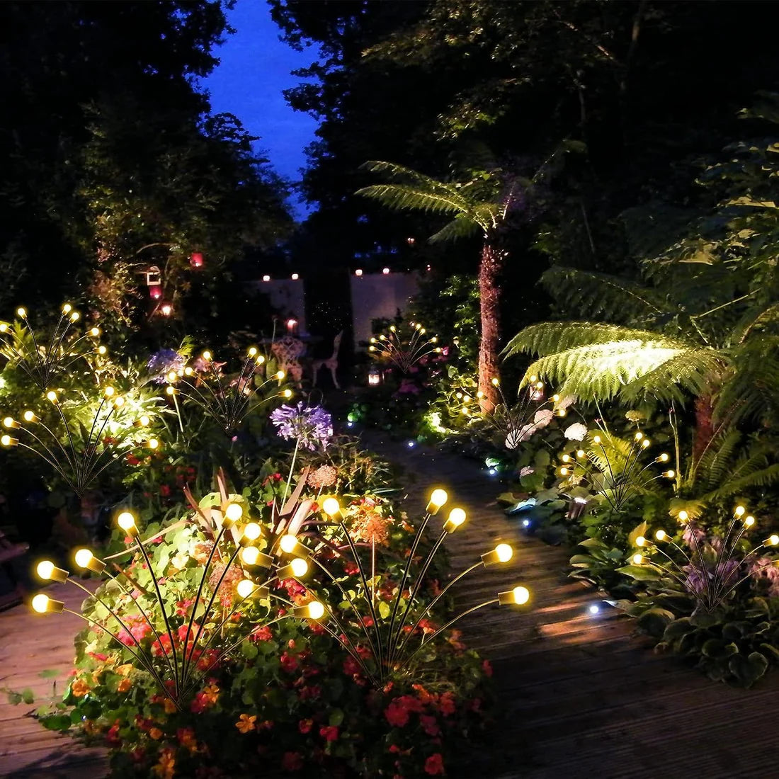 GlowDawn - Solar Firefly Garden Lights (8 Pc Pack)