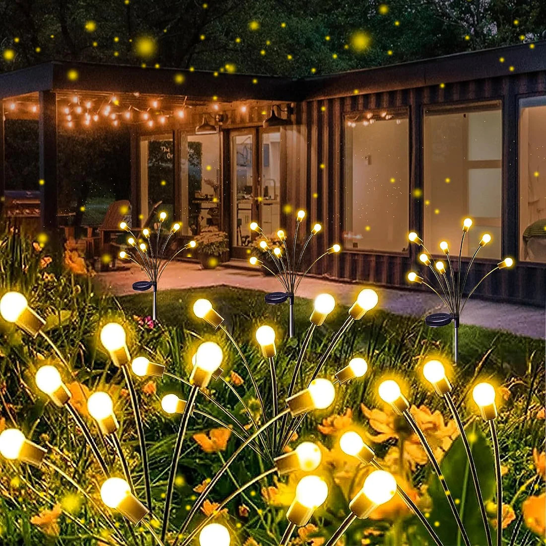 GlowDawn - Solar Firefly Garden Lights (8 Pc Pack)