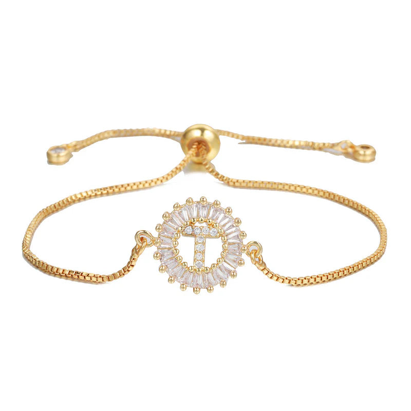 CharmLuxe – Personalized Initial Bracelet