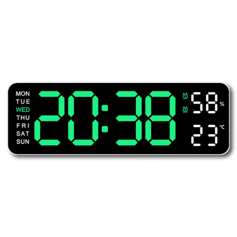 ChronoGlow – Modern LED Wall Clock with Extra Large Digits