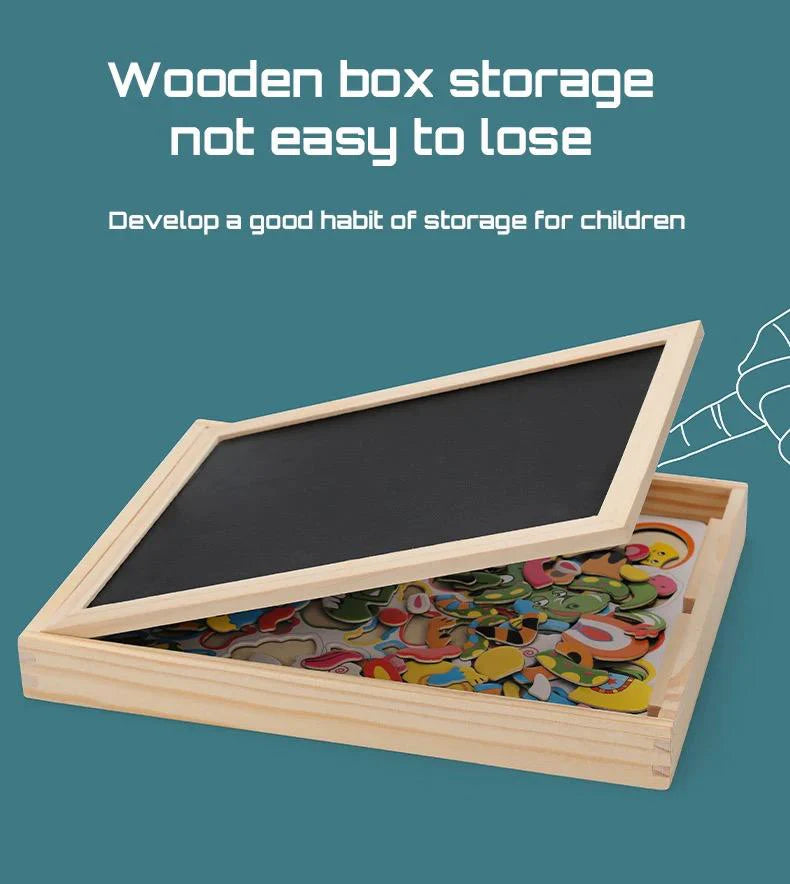 MontessoriDraw – Dual-Sided Magnetic Art & Learning Board