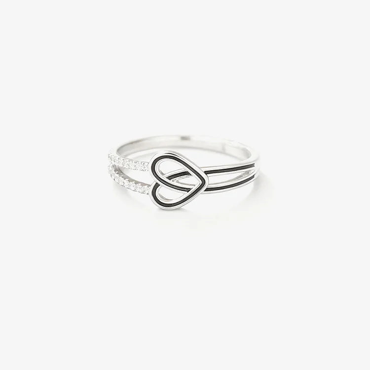 HalfSoul – Memorial Black Heart Ring