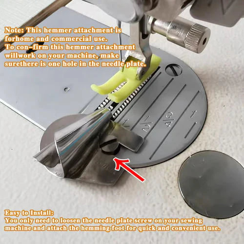 StitchEase – Precision Rolled Hemmer Foot