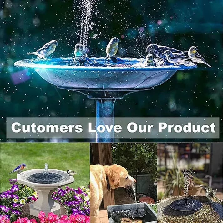 EcoRipple - Solar Garden Fountain