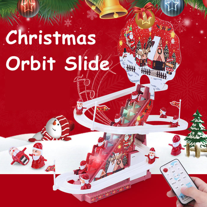 FestiveRide – Electric Santa Sliding Track Toy
