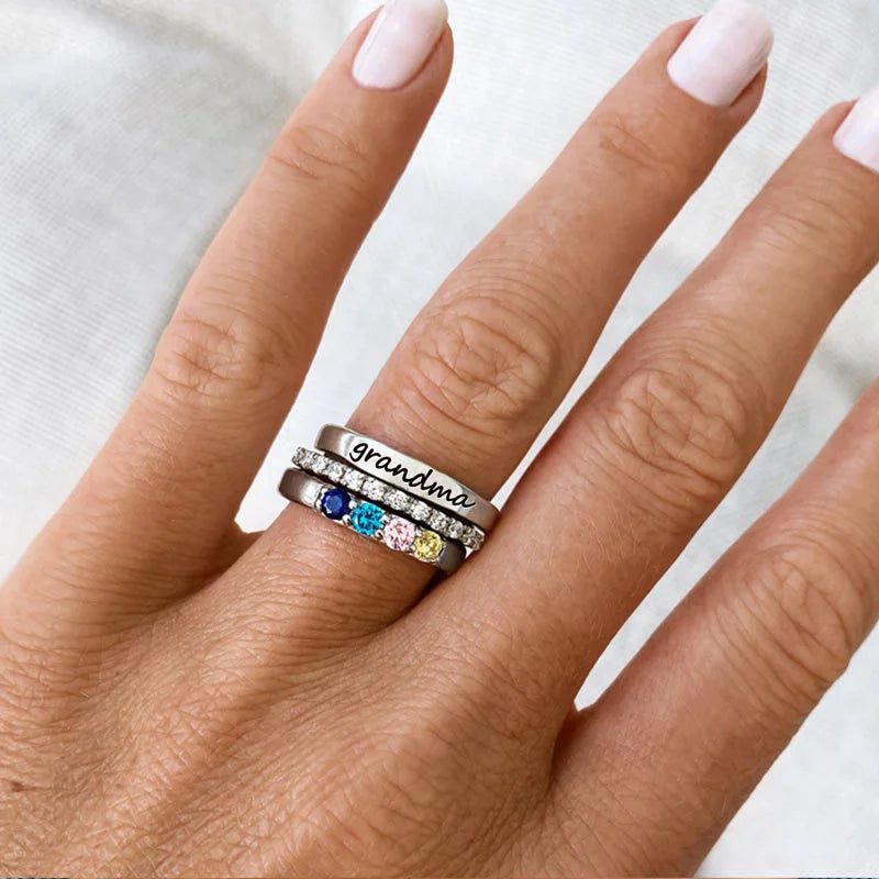 EternaGem – Custom Family Birthstone Ring