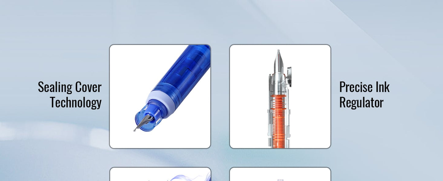 InkGlide – Retractable Fine Fountain Pen Set