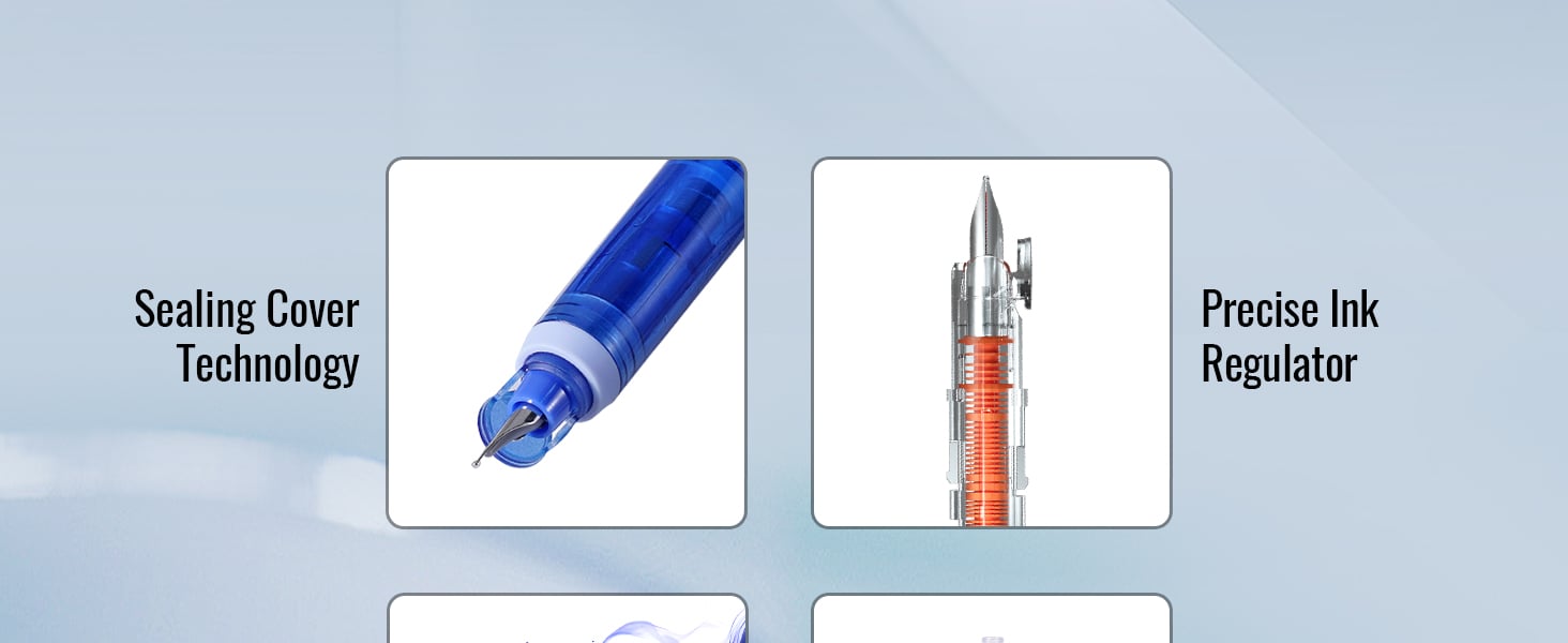 InkGlide – Retractable Fine Fountain Pen Set