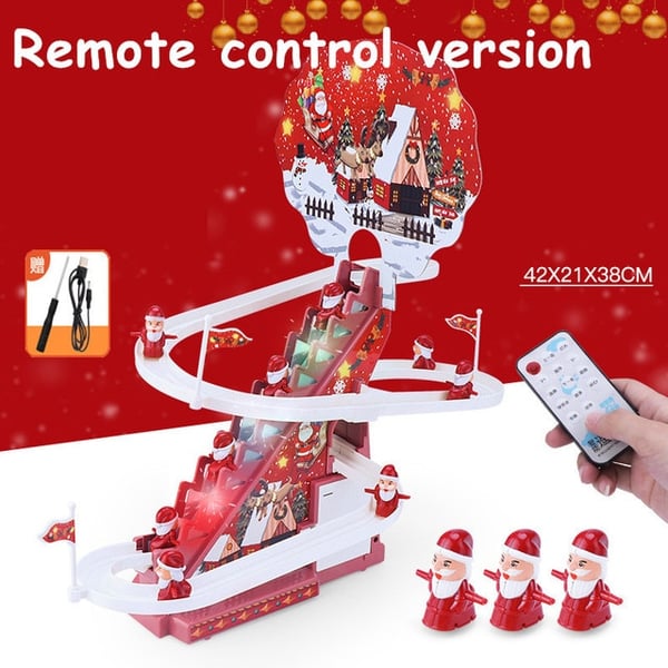 FestiveRide – Electric Santa Sliding Track Toy