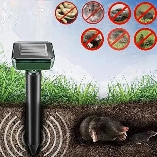 SolarGuard – Ultrasonic Pest Repeller for Moles, Mice & Snakes