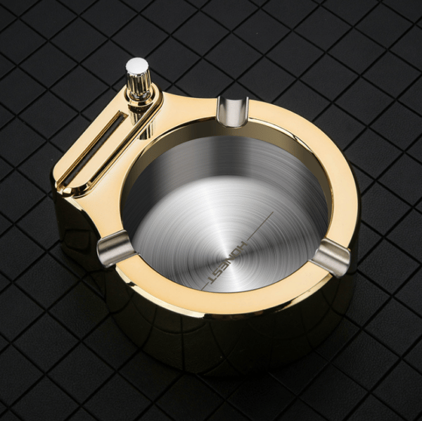 MetalFlare - Retro Ashtray With Kerosene Flint Starter