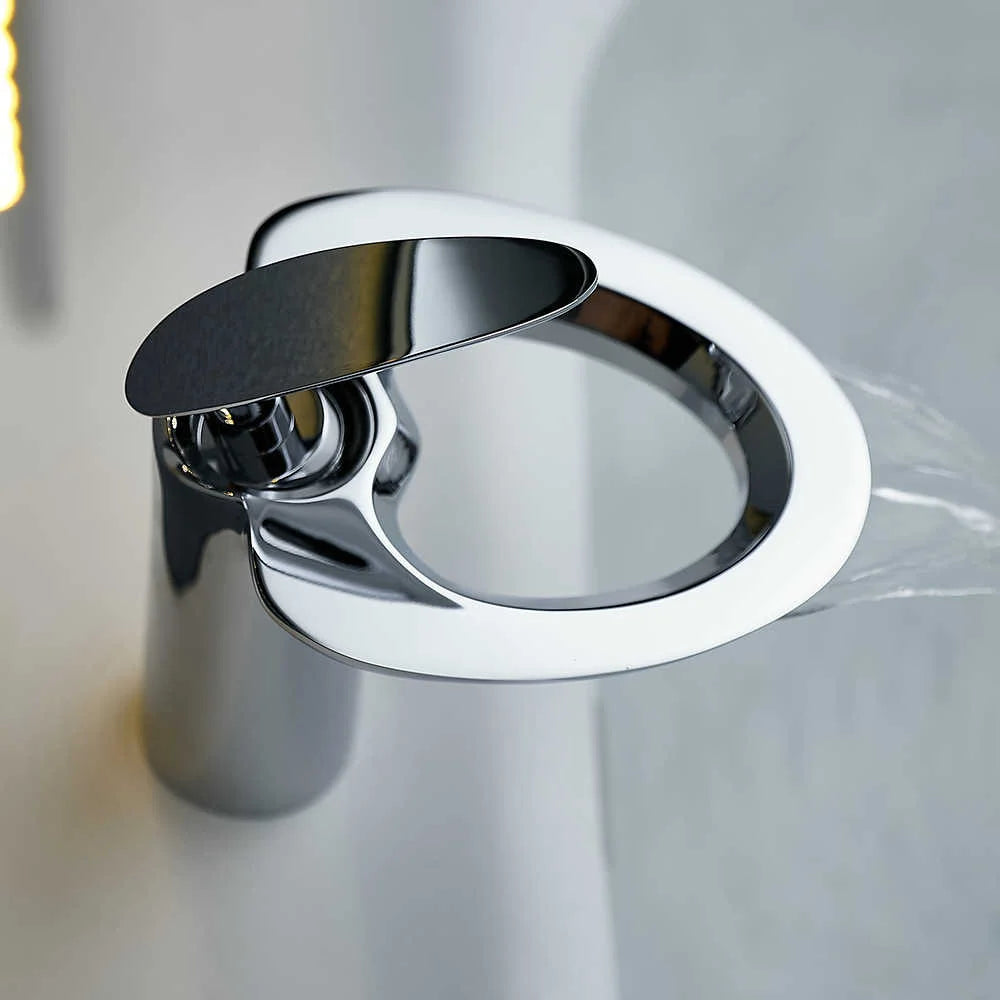 AquaFall – Premium All-Copper Waterfall Basin Faucet