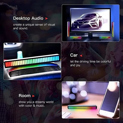 GlowSync – Wireless Sound-Activated RGB Light Bar