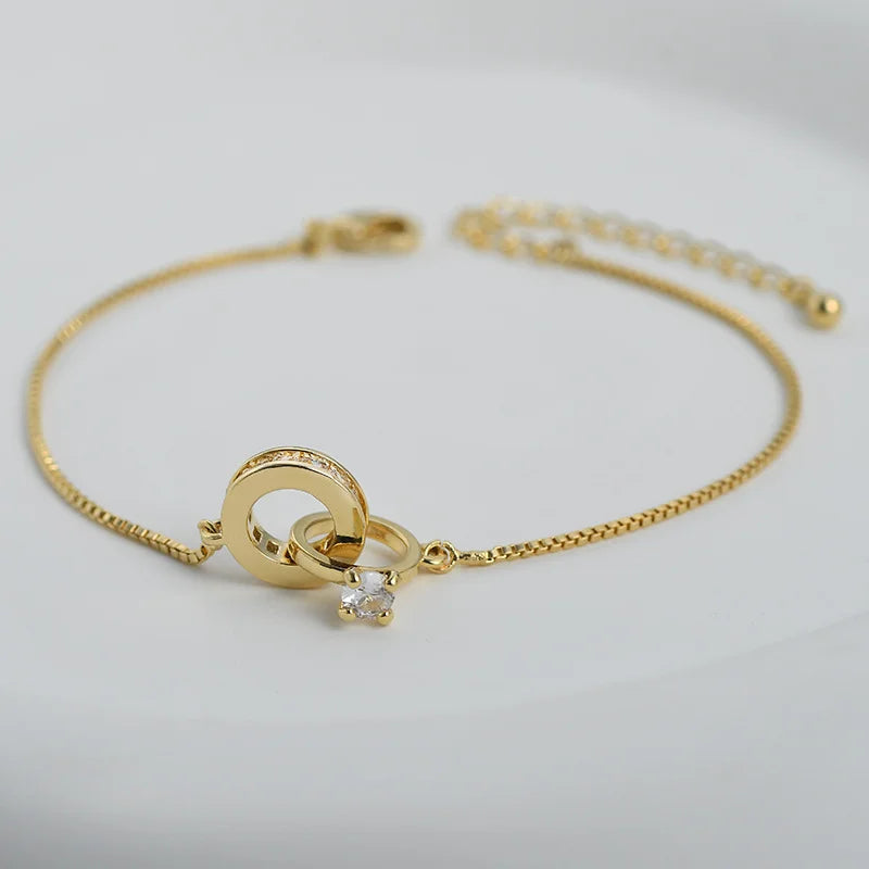 LuxeBond – Sterling Silver Diamond Bracelet