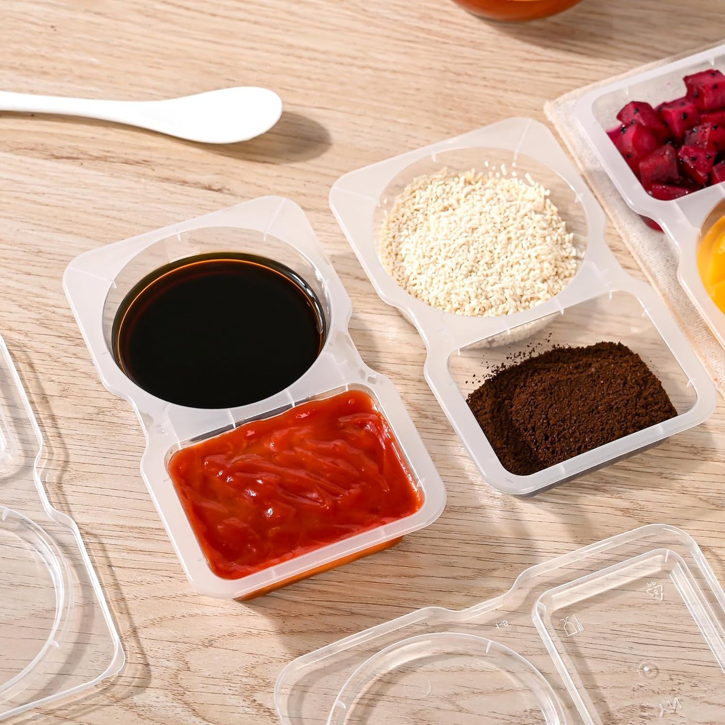 SauceMate | Dual Compartment Condiment Box