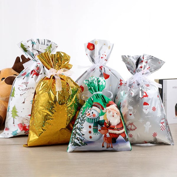 MerryPouch – Festive Christmas Drawstring Gift Bags