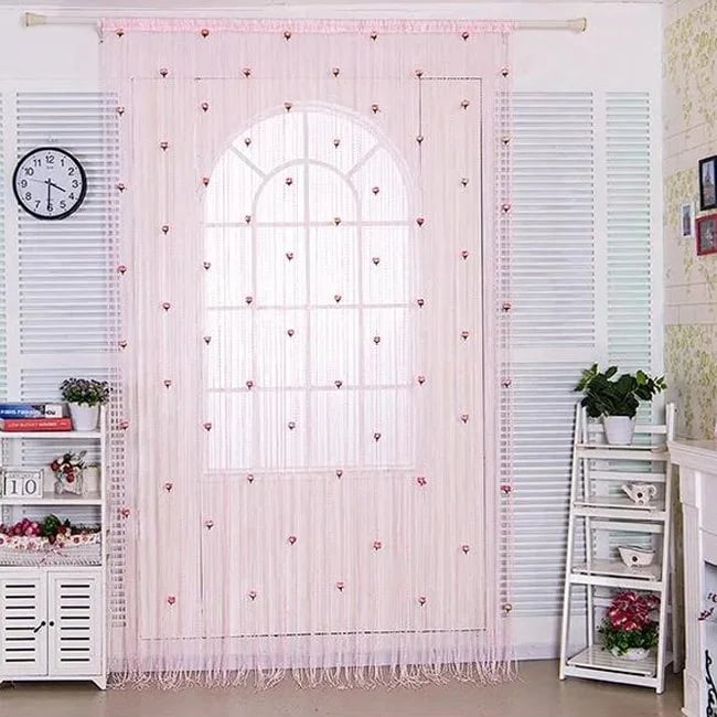 RoseDrape – Floral Tassel Curtain