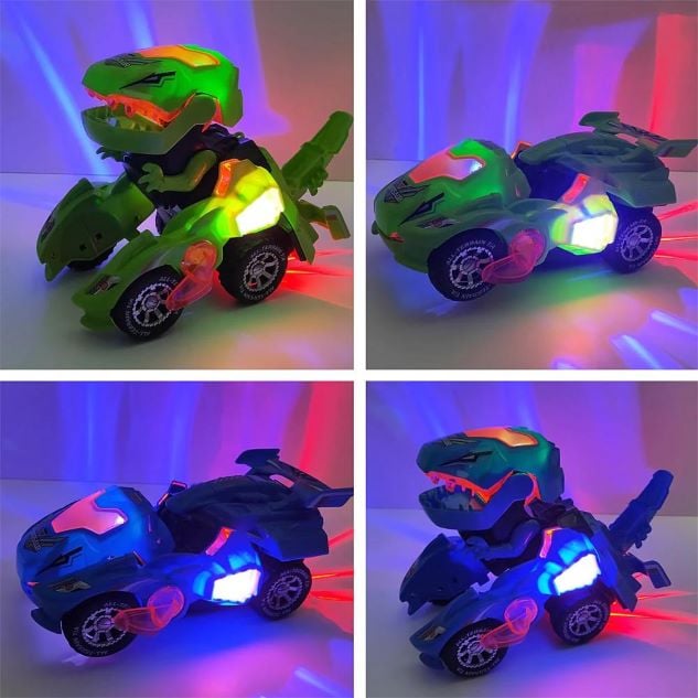 DinoRacer – LED Transforming Beast Car