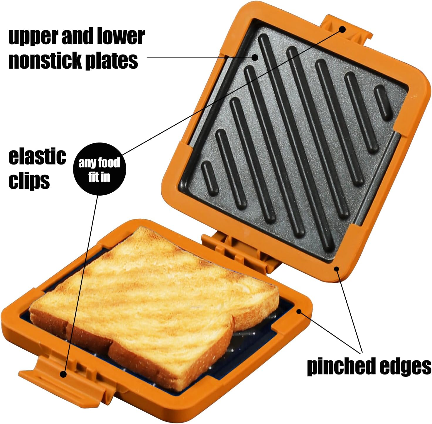 SnapGrill – Compact Non-Stick Microwave Toastie Maker