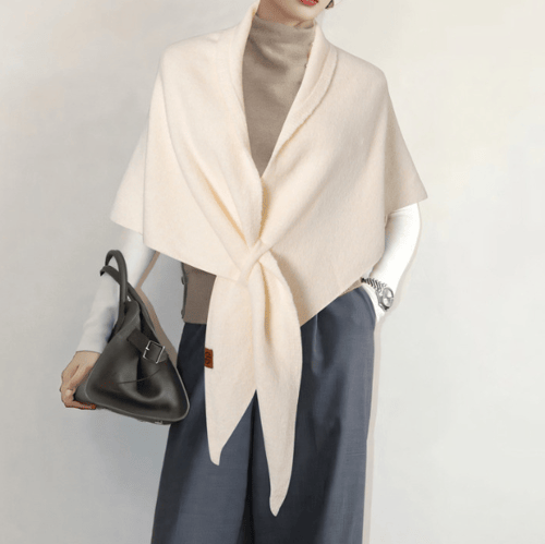 CozyAura – Wool Blend Shawl for Women