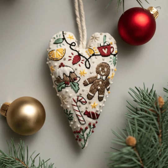 MerryStitch – Handcrafted Heart Ornament Kit