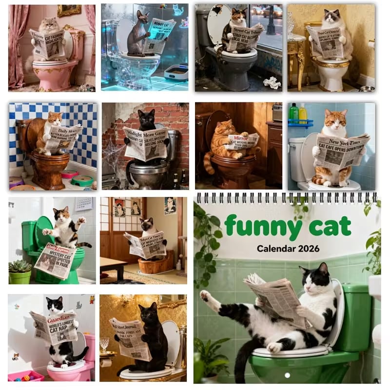 FelineFunnies – 2026 Wall Calendar