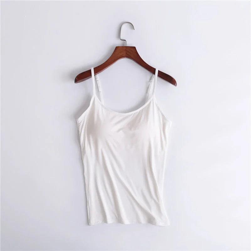 Comfortique - Stylish Tank with Integrated Bra Support