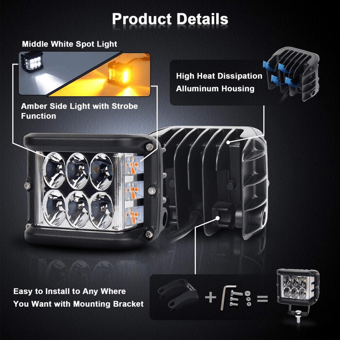 BlazeBeam – Dual Color Strobe Pods
