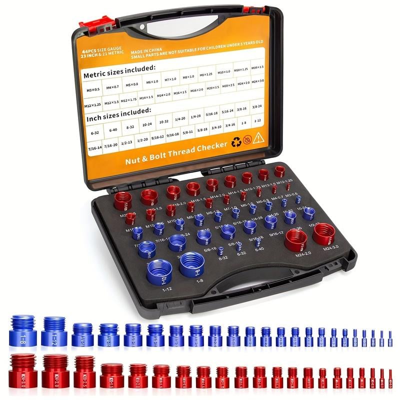 ScrewSense – 44 Pcs Alloy Thread Inspector Set