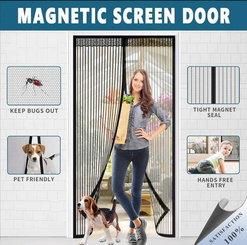MagnaBreeze – Hands-Free Magnetic Screen Door