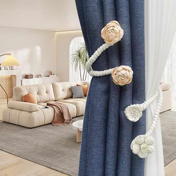 DrapeBloom – Elegant Magnetic Curtain Tieback Clips