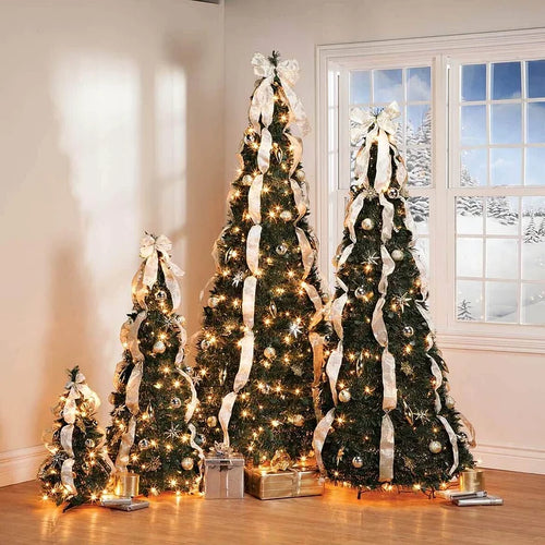 SparklePine – Easy Pop Up Gold & Silver Holiday Tree
