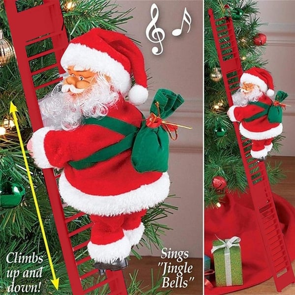 SantaAscend – Festive Ladder-Climbing Santa Figure