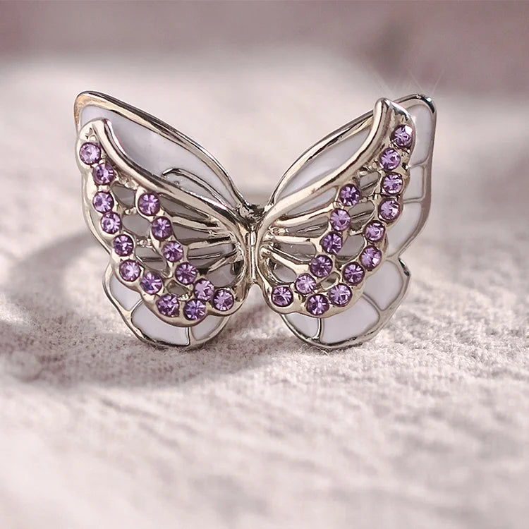 TwilightWings – Diamond Butterfly Ring
