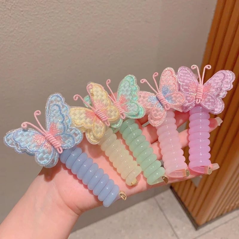 TwistFlora – Butterfly Coil Hair Bands